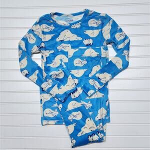 NWT Cat & Jack Artic Animals Super Soft Fleece Pajama Set Size 10